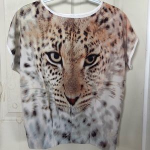 Cheetah face print top